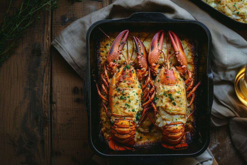 receta de langosta al horno